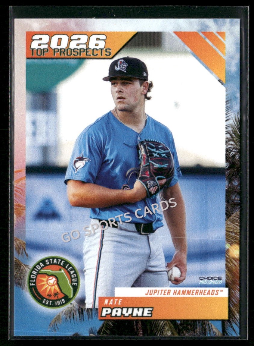 2026 Florida State League Top Prospects Nate Payne RC Rookie Marlins