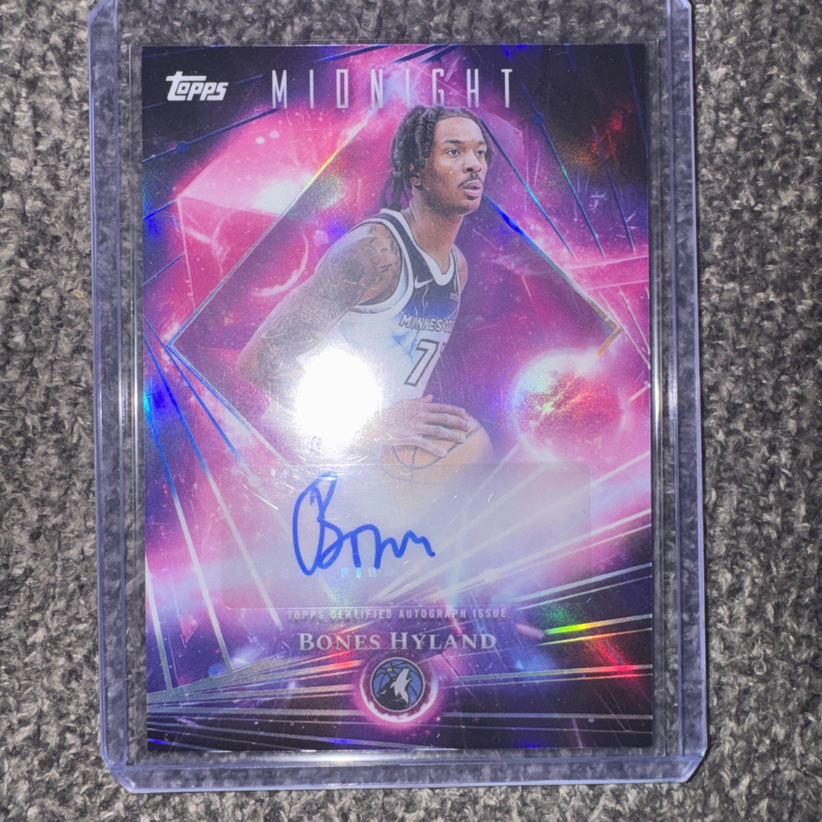 2025-26 Topps Midnight Bones Hyland Dark Matter AUTO