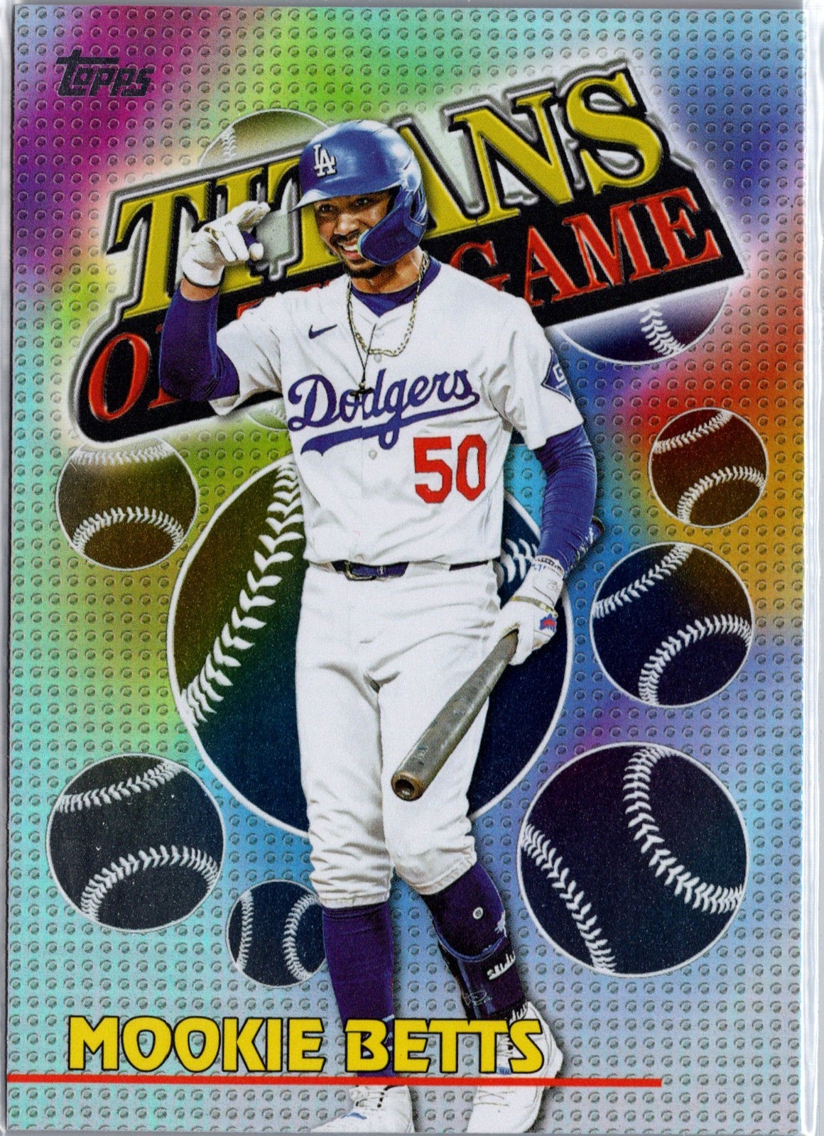 2026 Topps – Titans of the Game Mookie Betts #TOG-8 – Dodgers