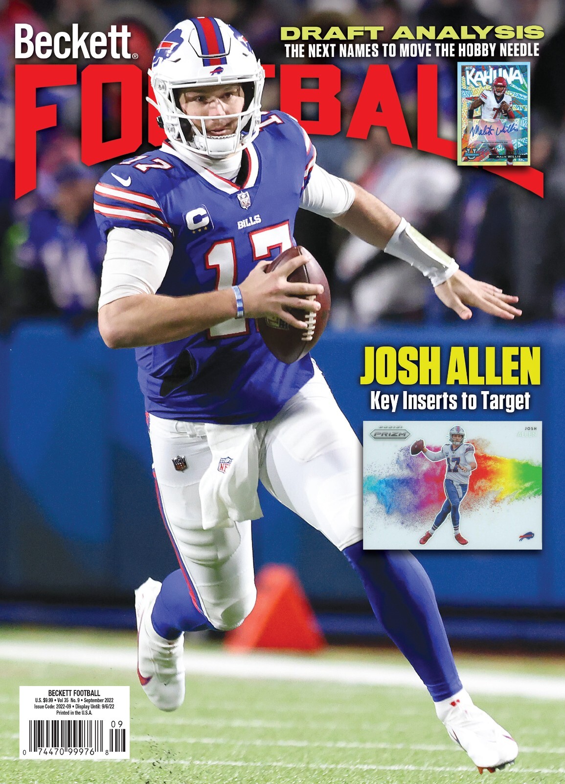 New JULY 2026 Beckett FOOTBALL CARD Price Guide with JOSH ALLEN