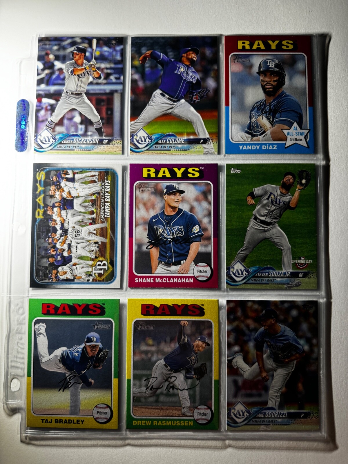 🔥 Topps Baseball Tampa Bay Rays – 9 card lot – Look at my store for card lots!