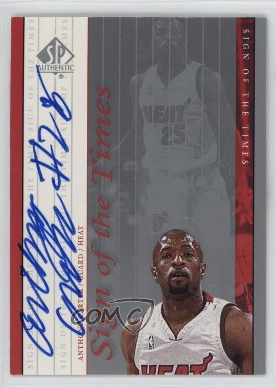 1999-00 SP Authentic Sign of the Times Anthony Carter #AC Rookie Auto RC 3ca