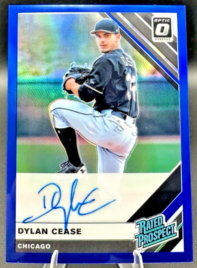 2019 Donrus Optic Dylan Cease Rated Prospect Rookie RC Blue Auto /75