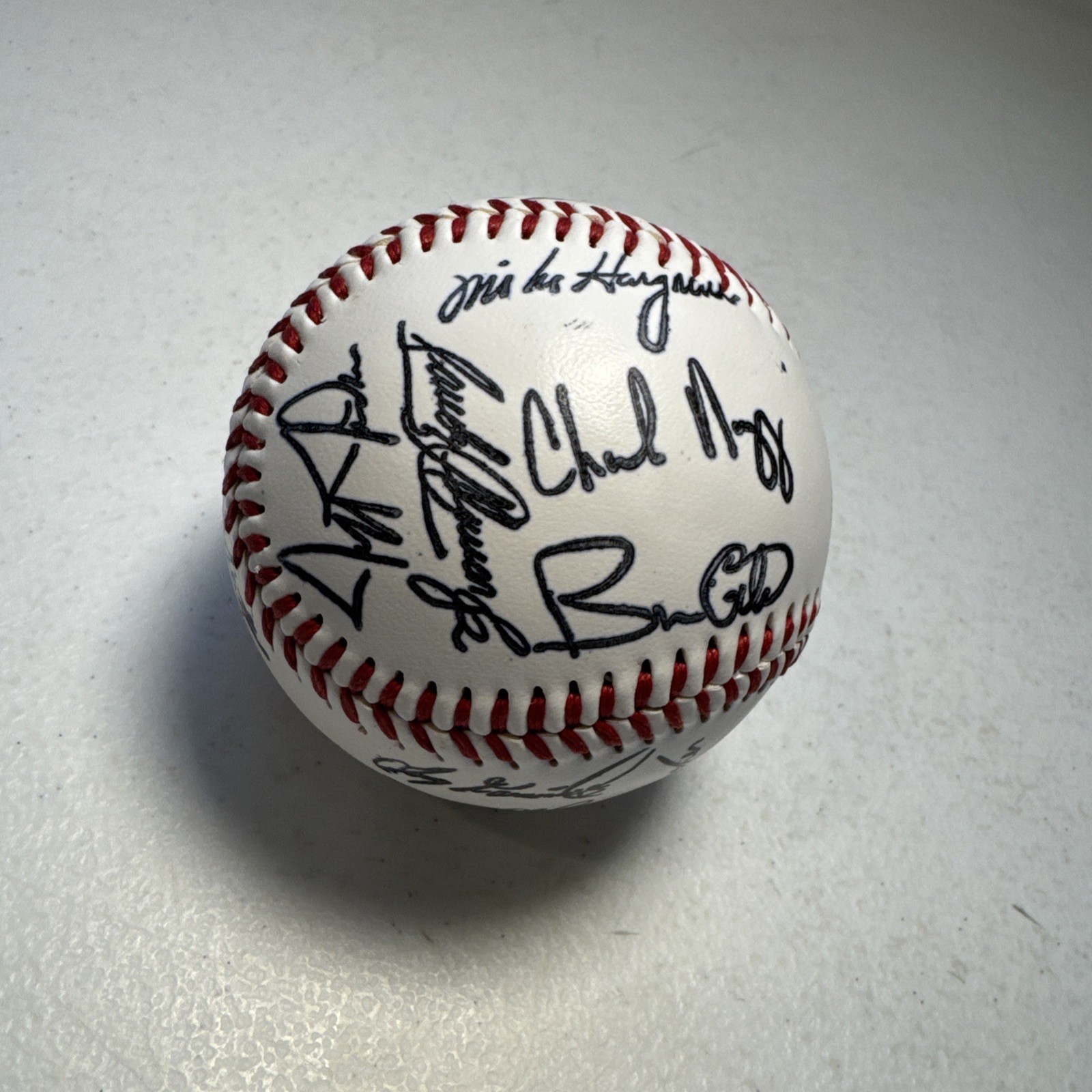 Signed Autograph Baseball Machine Print? Unknown Teams