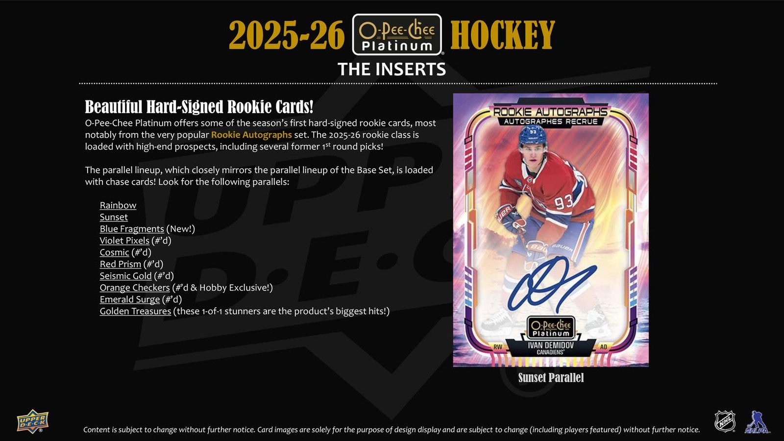 2025/26 UPPER DECK O-PEE-CHEE PLATINUM HOCKEY HOBBY BOX