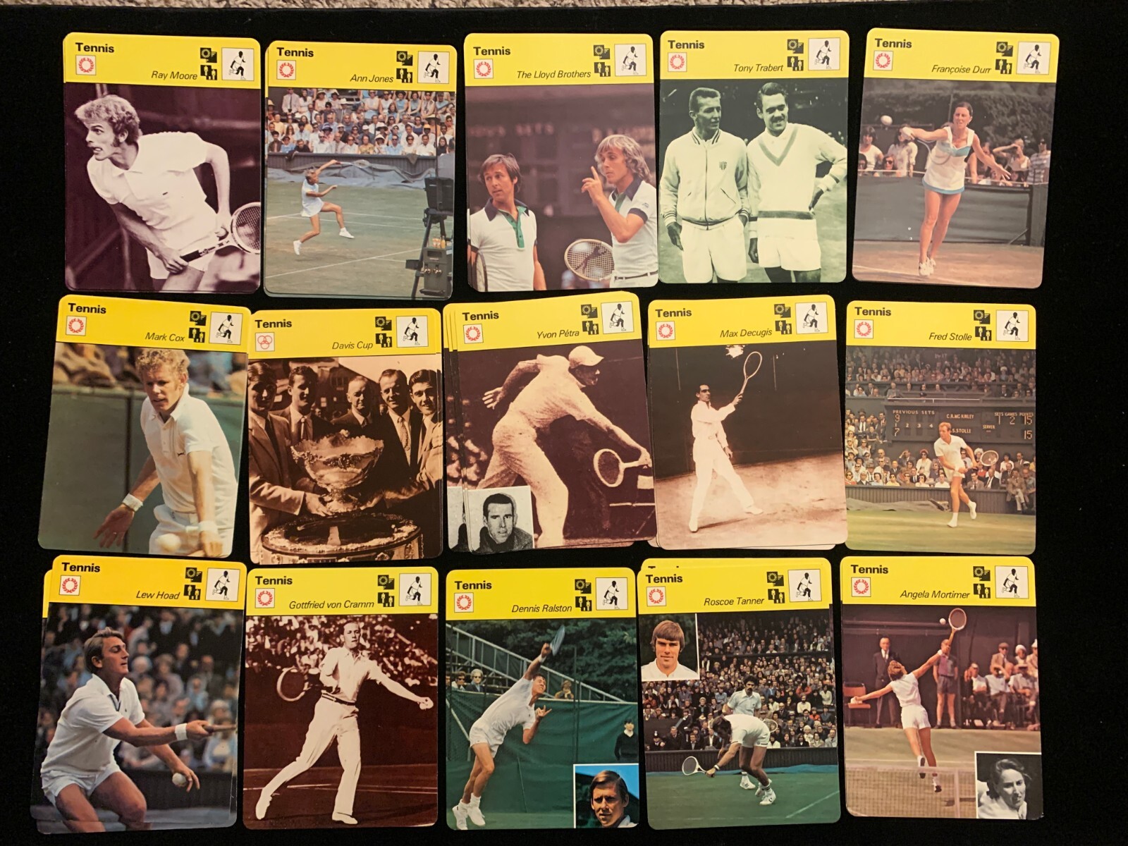 1977-79 Sportscaster TENNIS singles – Choose from list – Nrmt/Nrmt+