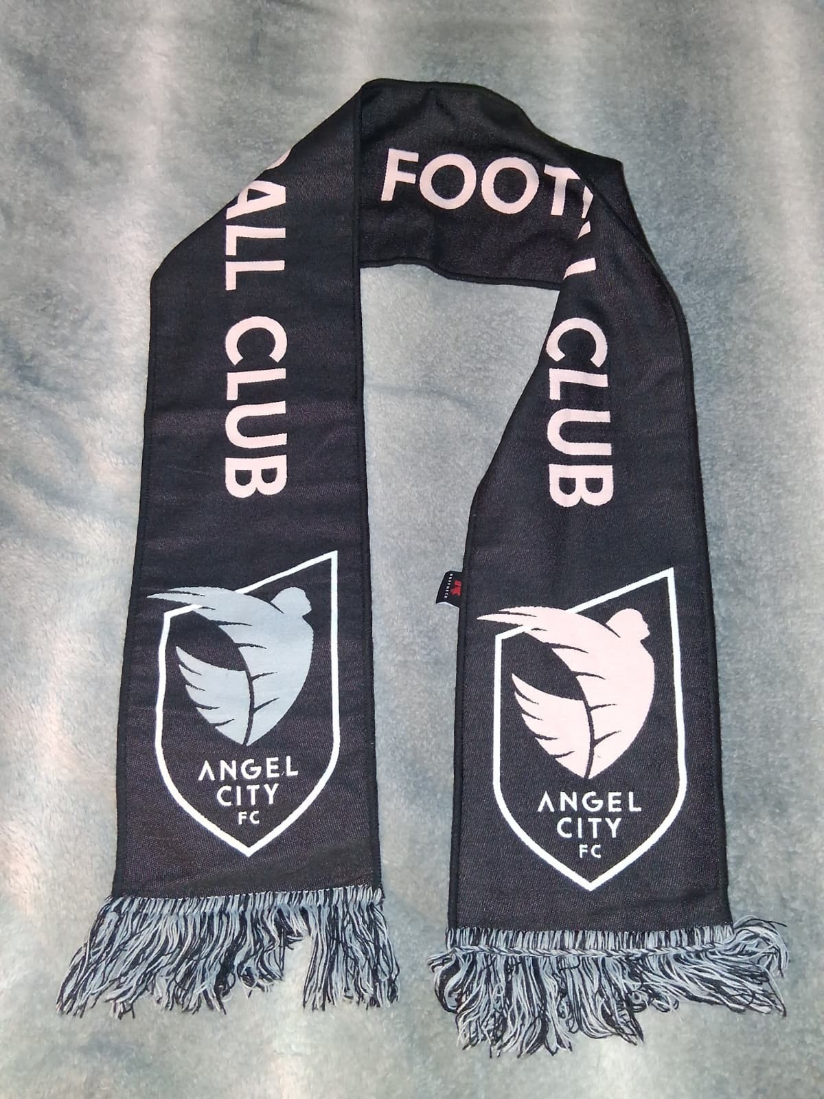 Ruffneck Angel City FC Football Club Pink And Black Scarf