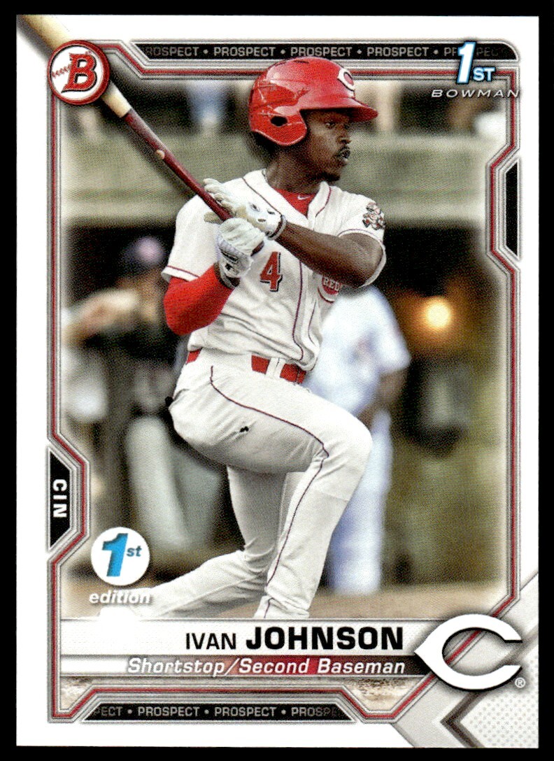 Ivan Johnson 2021 Bowman First 1st Edition Rookie RC Card #BFE-149 Cincinnati