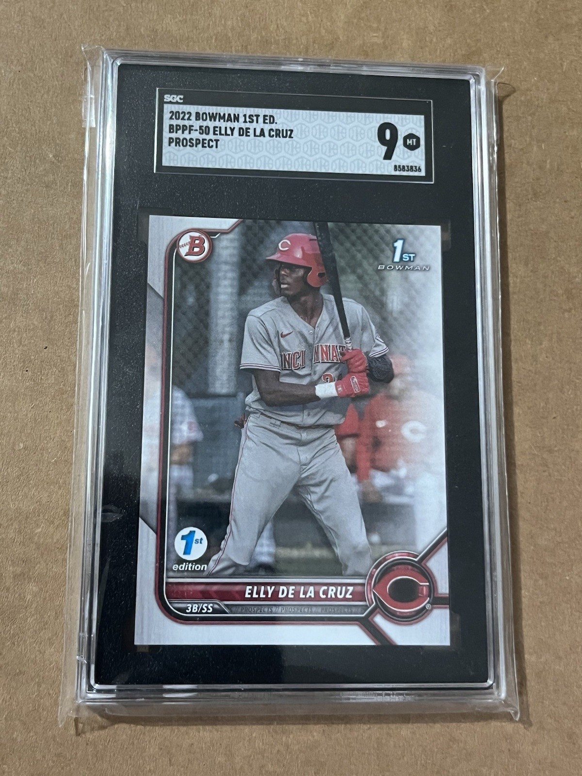 2022 Bowman 1st Edition Elly De La Cruz Prospect BPPF50 Graded SGC 9 Mint