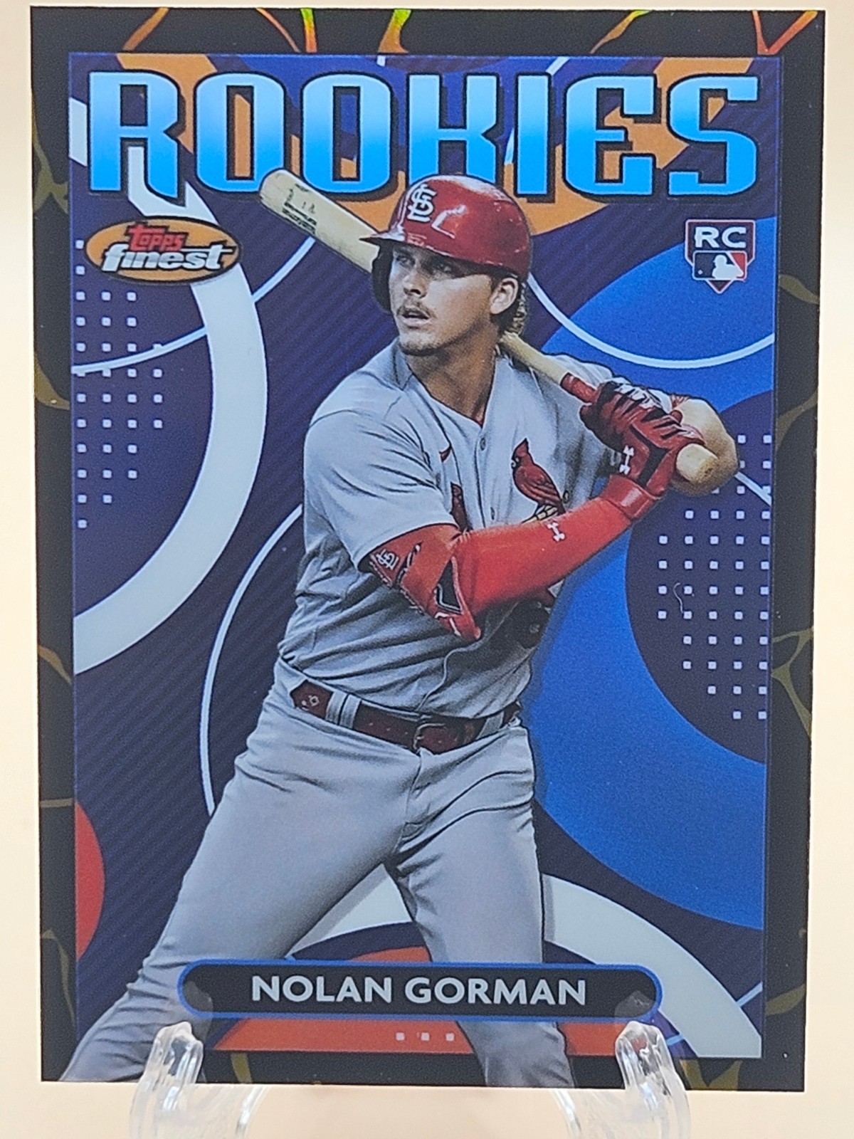 2023 Finest Rookie Design Var Kintsukuroi Black Gold Ref #FRD18 Nolan Gorman⚾