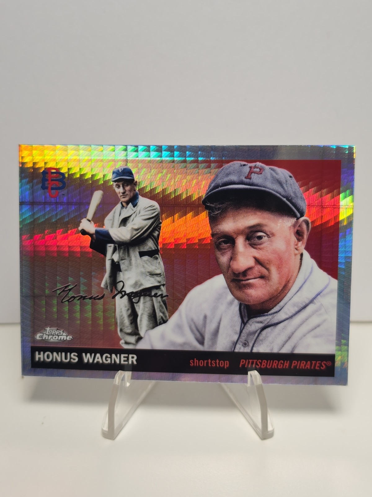 2025 Topps Chrome Platinum Prism Refractor Honus Wagner #439 HOF