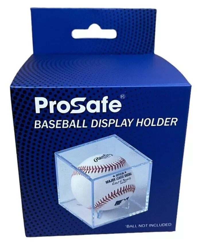 12 PRO SAFE BASEBALL DISPLAY CASE BALL CUBES WITH CRADLE UV PROTECTION 12 Pack