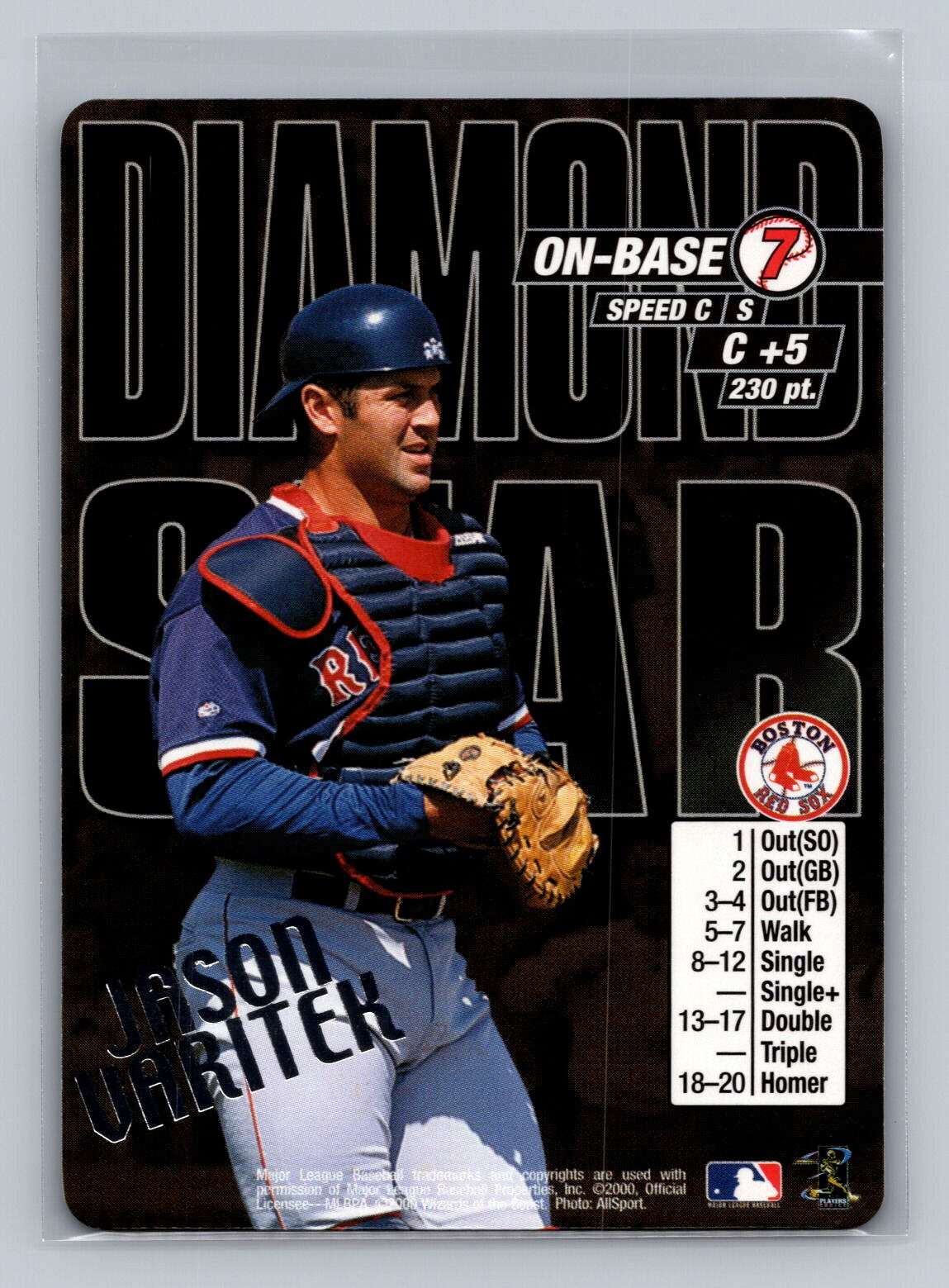 2000 MLB Showdown Diamond Star Promos Jason Varitek Boston Red Sox NM-MT!
