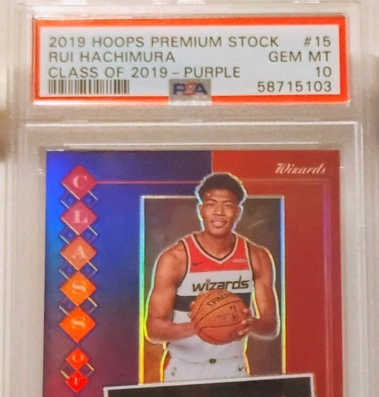 Rui Hachimura Rookie”CLASS of 2019″ Purple (PSA 10) – 2019-20 Panini Prem Stock