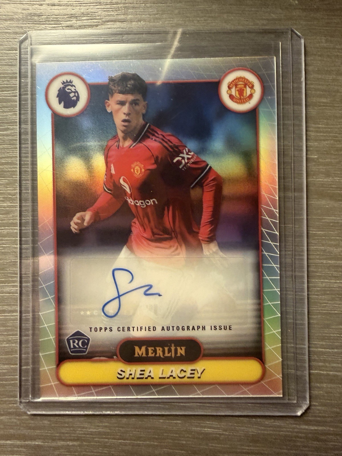 2026 Topps Premier League Merlin – Shea Lacey Rookie Base Refractor Auto