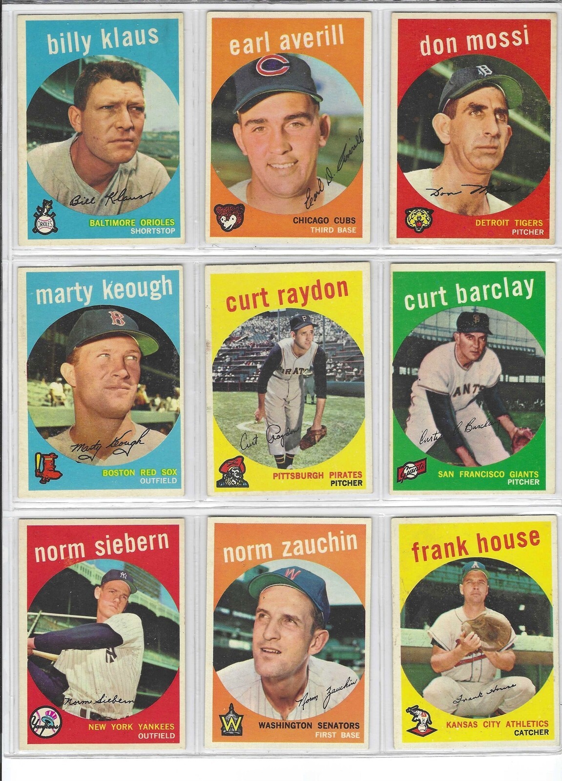 1959 TOPPS BASEBALL CARD SINGLES (205-323) $1.50+ w/ discount