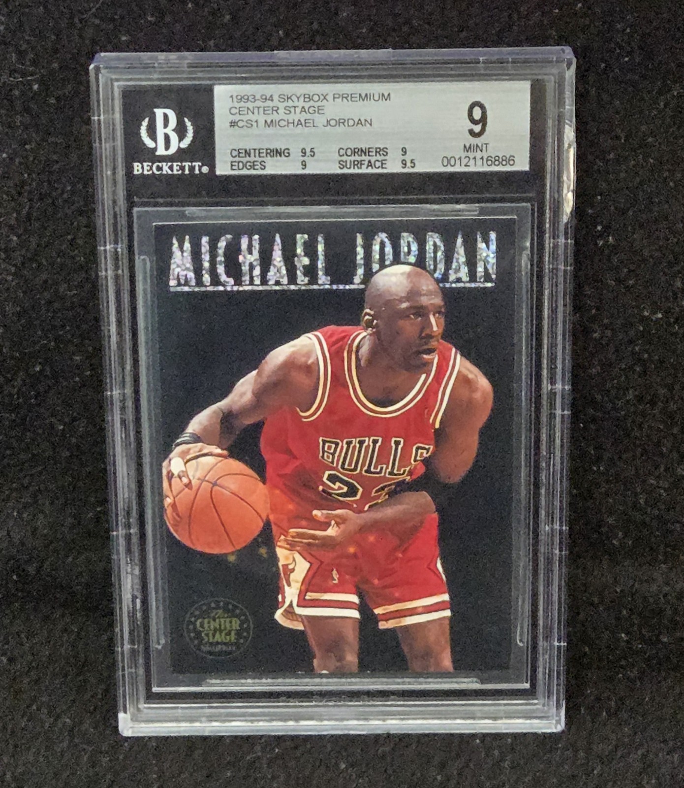 Michael Jordan 1993 Skybox Premium Center Stage #CS1 BGS 9 Mint 💎 0.5 From Gem