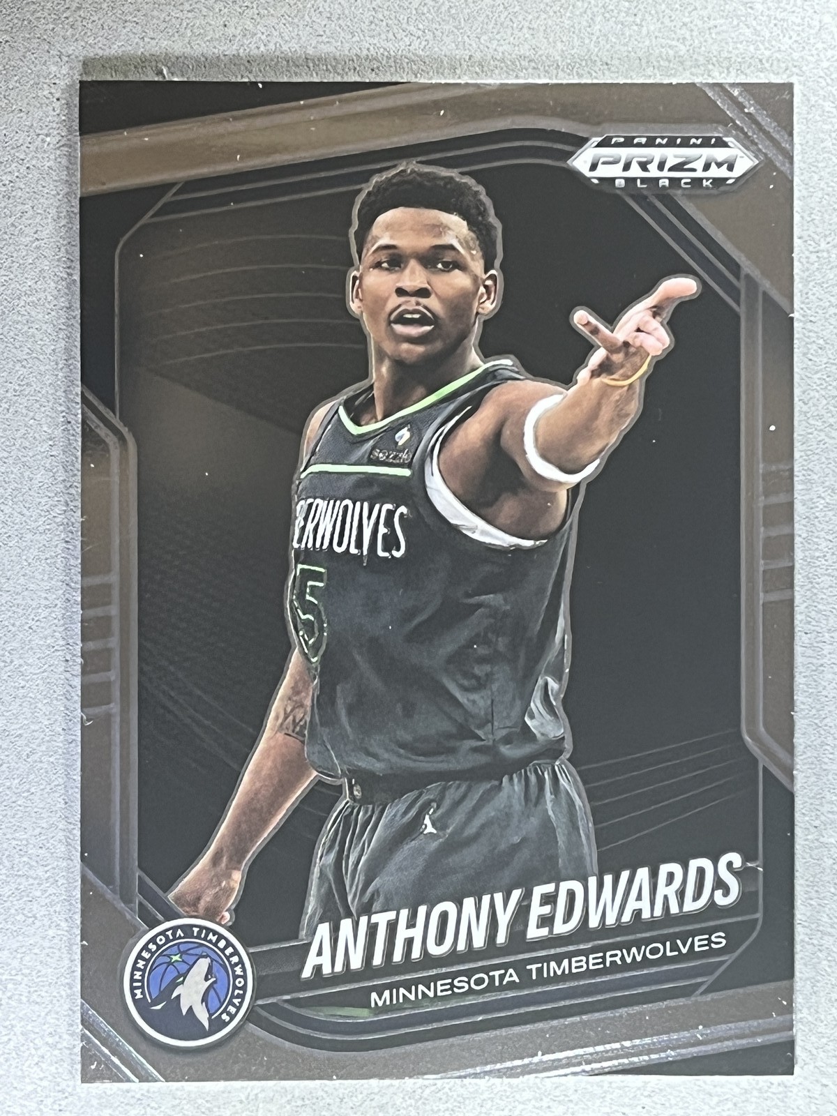 2024-25 Panini Prizm Black ANTHONY EDWARDS #17 Timberwolves
