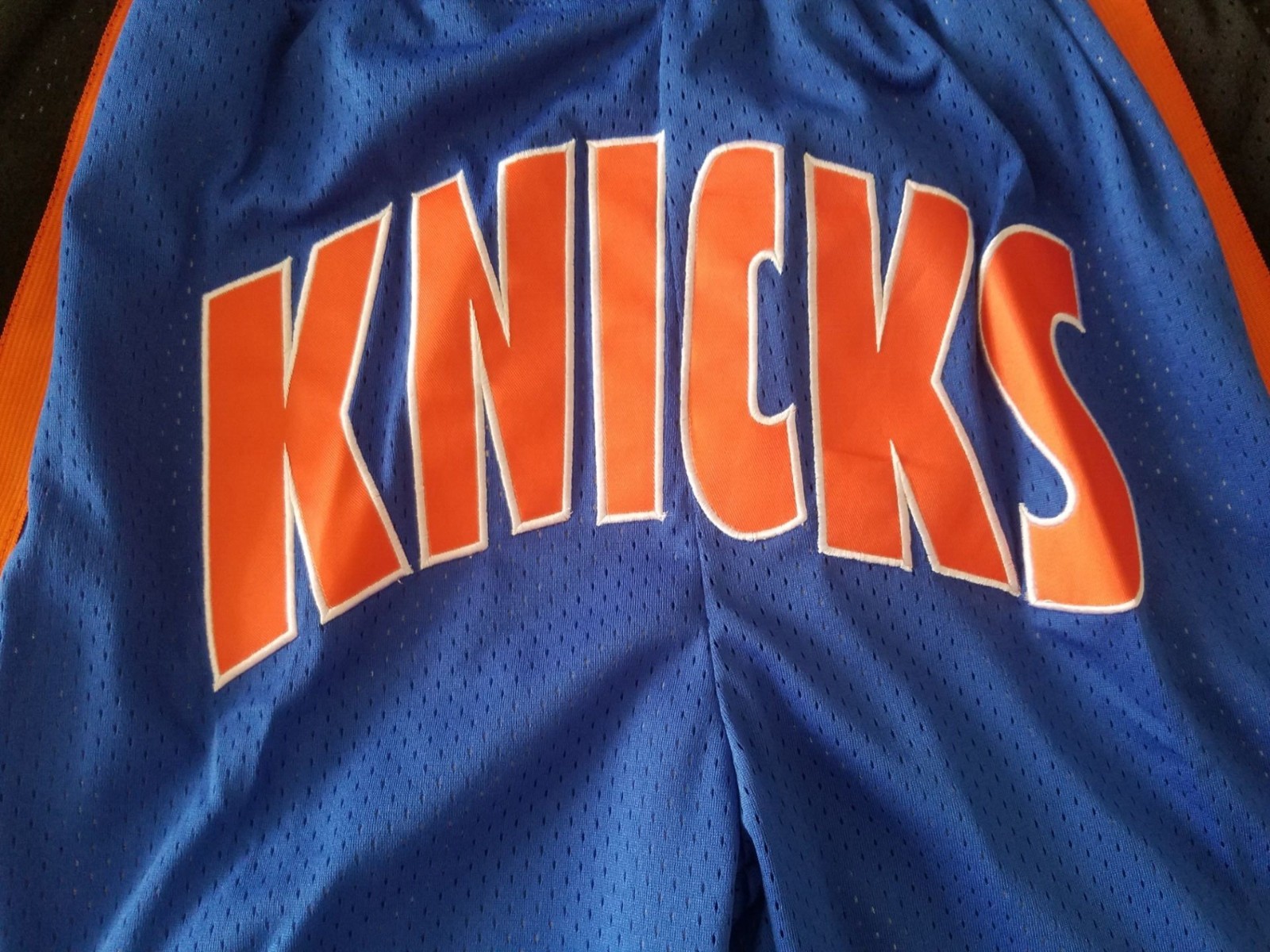 New York Knicks Swing Retro Men Blue Basketball Shorts