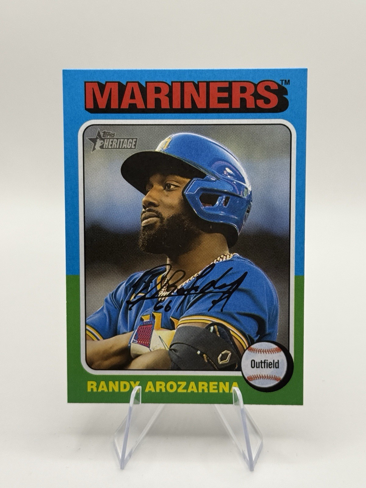 Randy Arozarena 2024 Topps Heritage #548 Seattle Mariners Trading Card FREE SHIP
