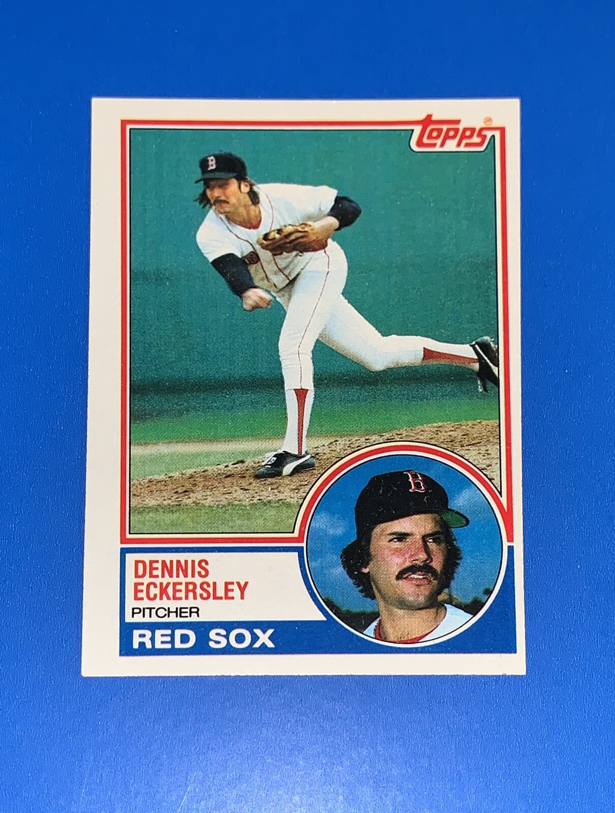 1983 Topps Dennis Eckersley Baseball Card #270 Boston Red Sox Set Break