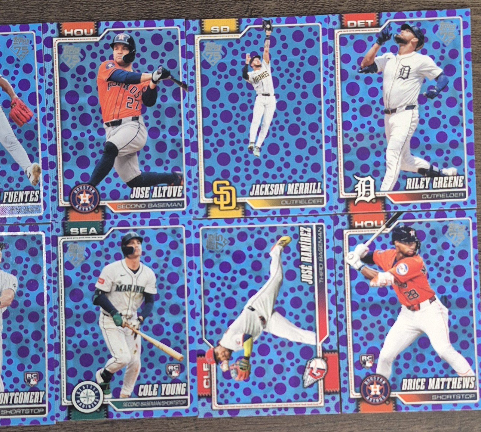 2026 Topps Series 1 Purple & Blue Polka Dots – Lot Of 10 – Multiple RC SP