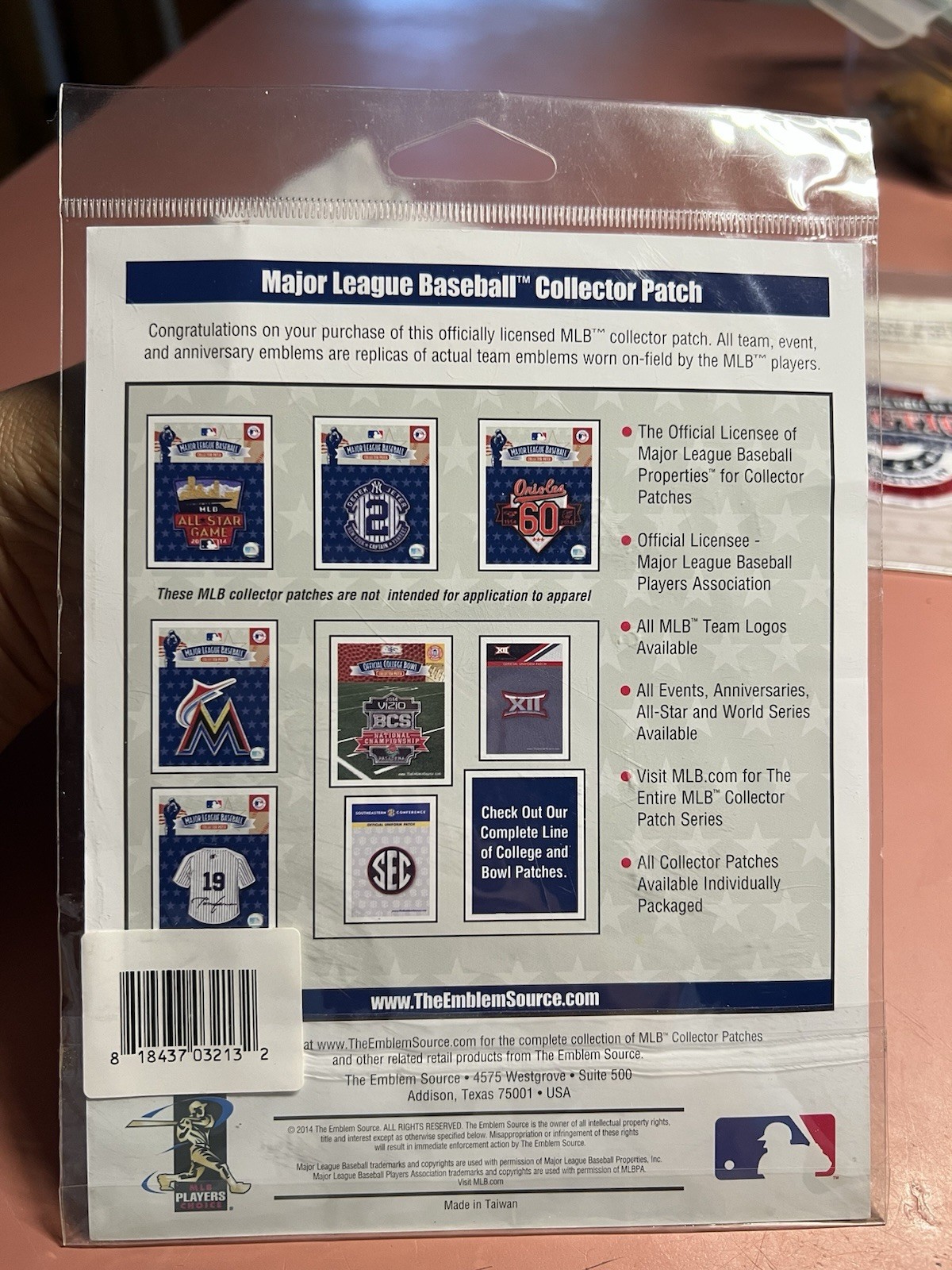 Official MLB Texas Rangers Inaugural Season 2020 Collector Patch