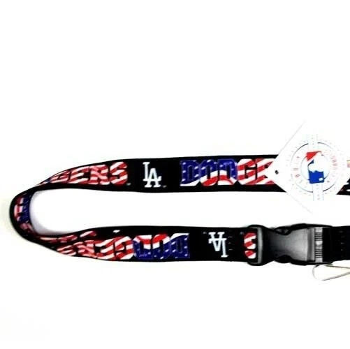 Celebrate USA 250 Years w/Los Angeles Dodgers Lanyard Keychain USA Stars&Stripes