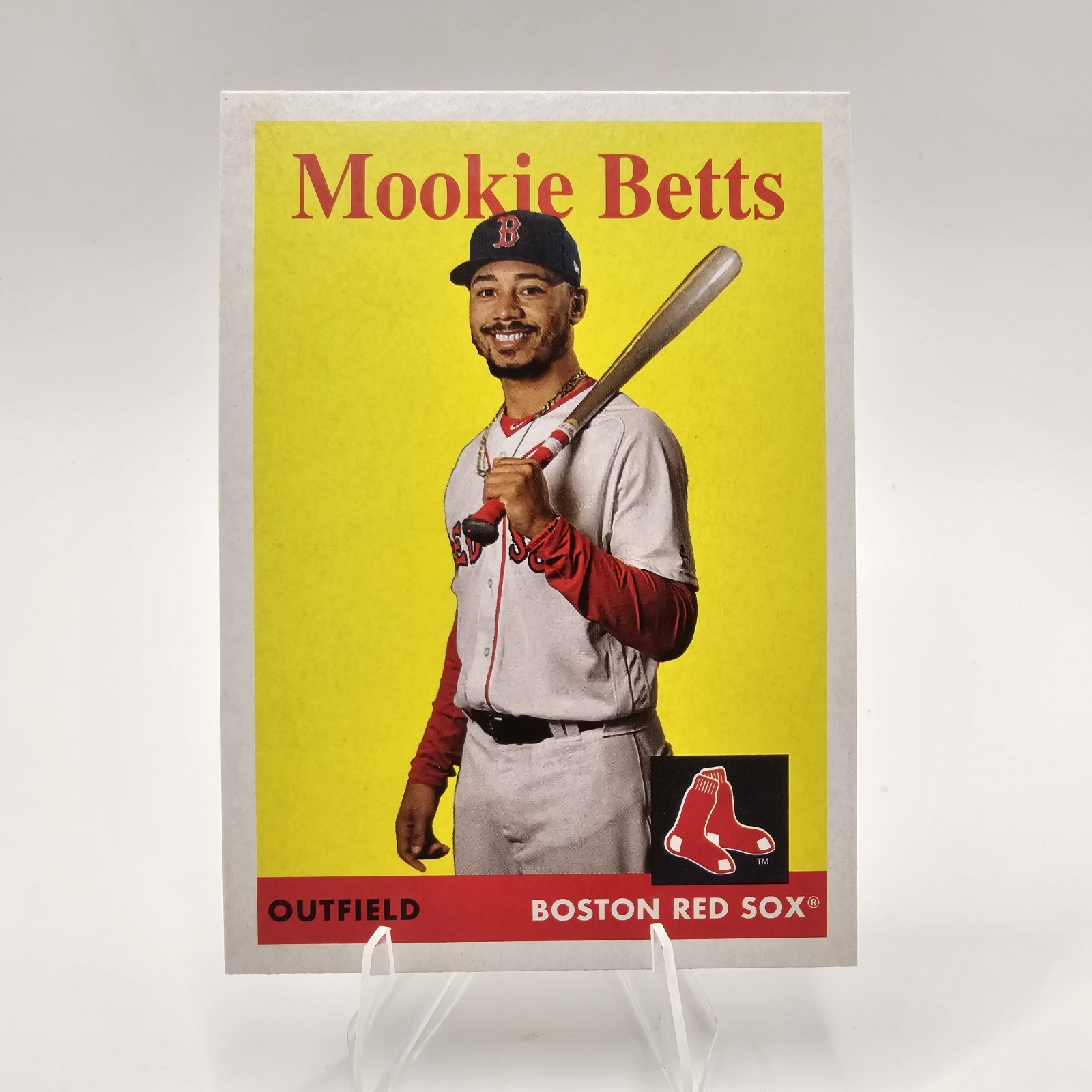 2019 Topps Archives – 1958 Design Mookie Betts #50 One Bat