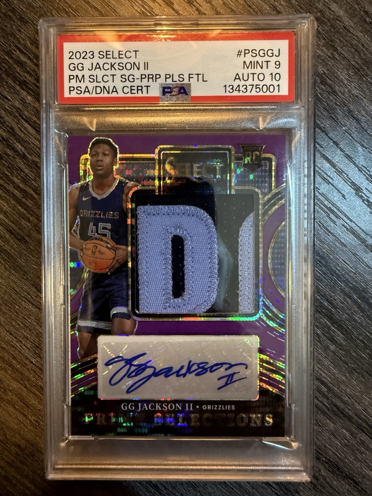2023 Select Prime Selections Signatures #PSGGJ Purple RPA GG Jackson /15 *Read*