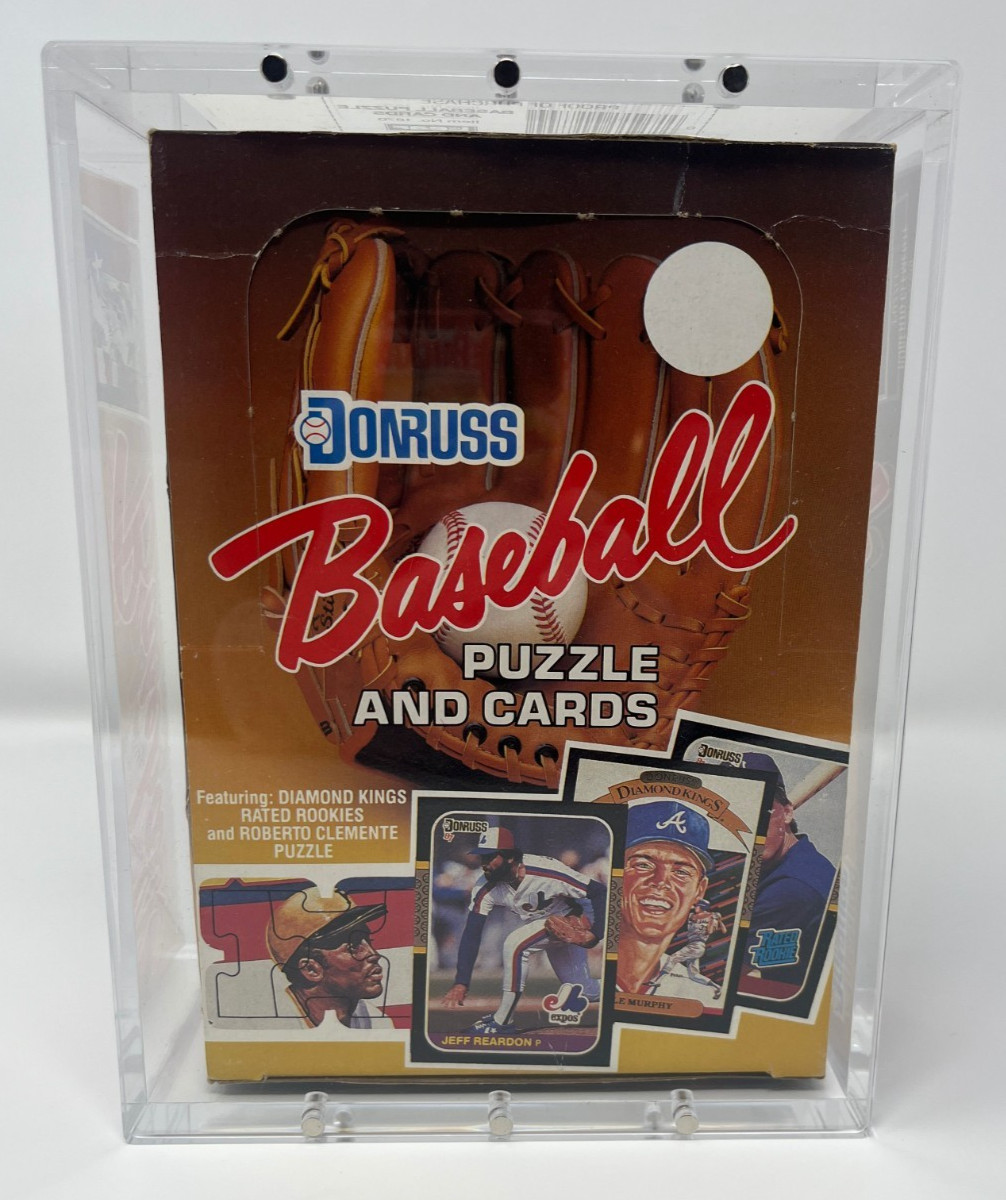 Premium Acrylic Display Case Magnetic Lid FITS 1987 Donruss Baseball Wax Box