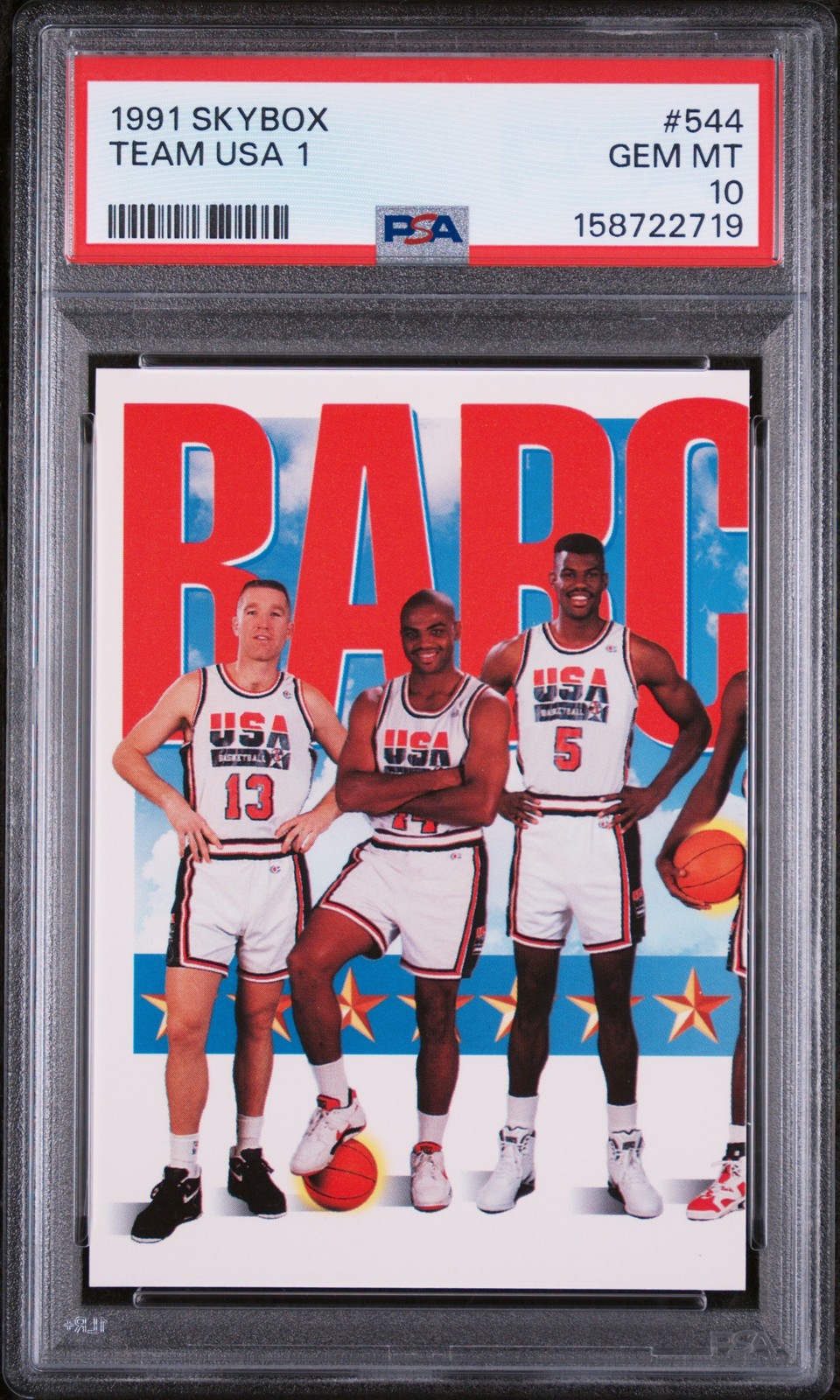 1991 Skybox #544 Team Usa 1 PSA 10 NBA Basketball Gem Mint Card