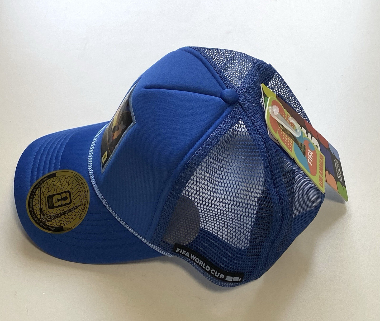 FIFA World Cup 26 Los Angeles Official Poster Foam Trucker Hat One Size Blue