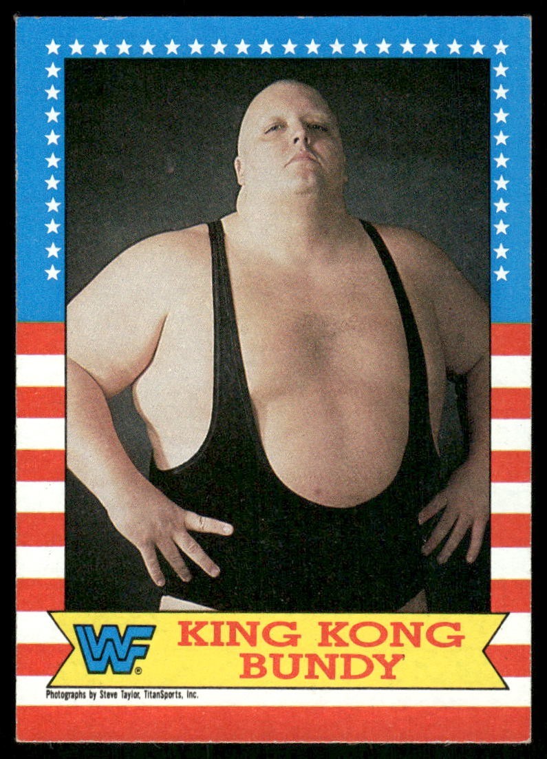 1987 Topps WWF #15 King Kong Bundy wrestling card