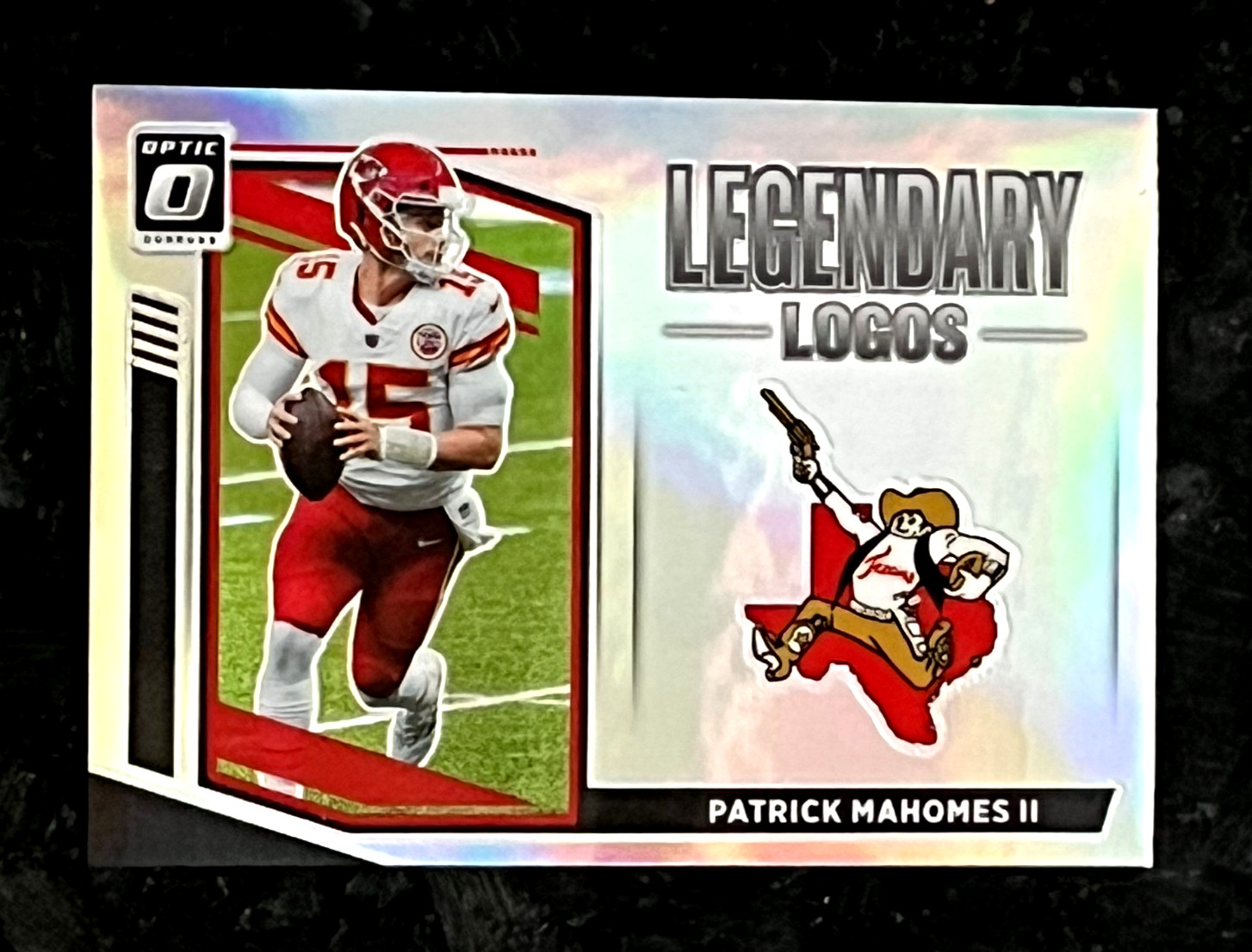 Patrick Mahomes II 2021 Donruss Optic LEGENDARY LOGOS Prizm Chiefs #LL-10