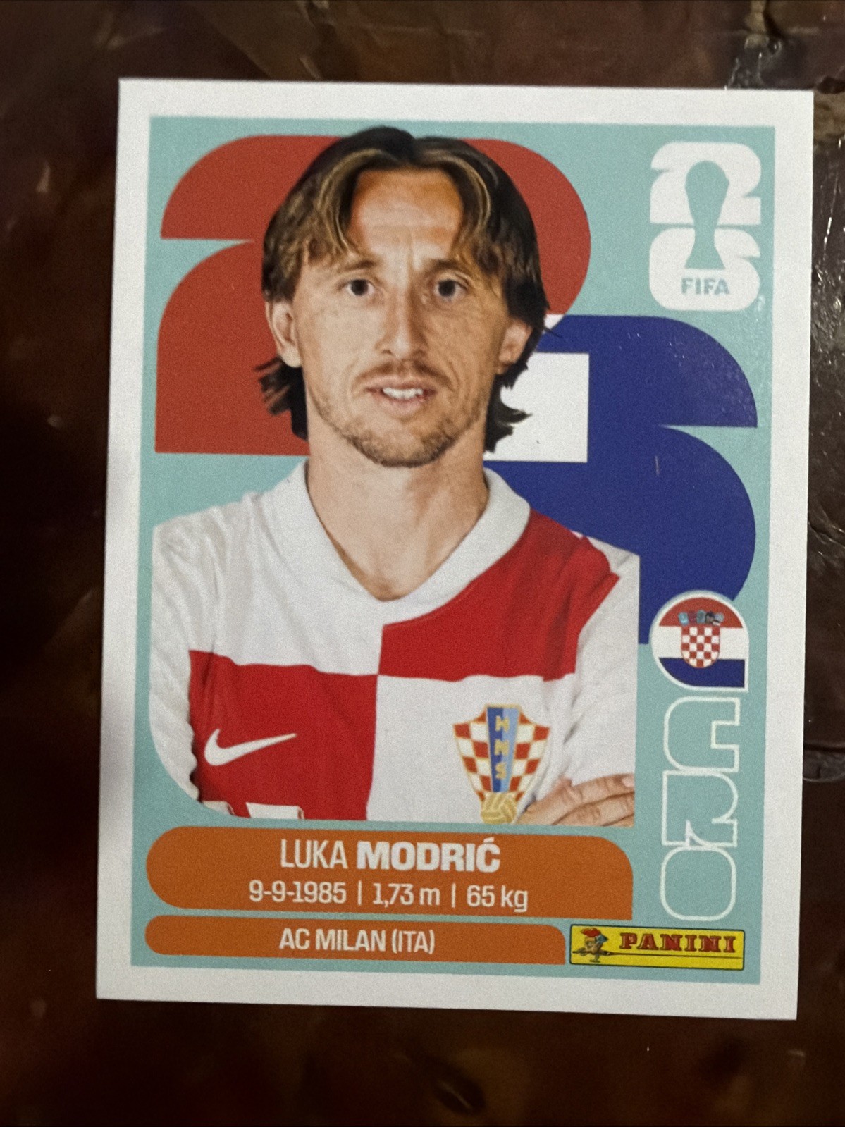 2026 Panini FIFA WC Luka Modric White Border Parallel CRO9 Croatia AC Milan