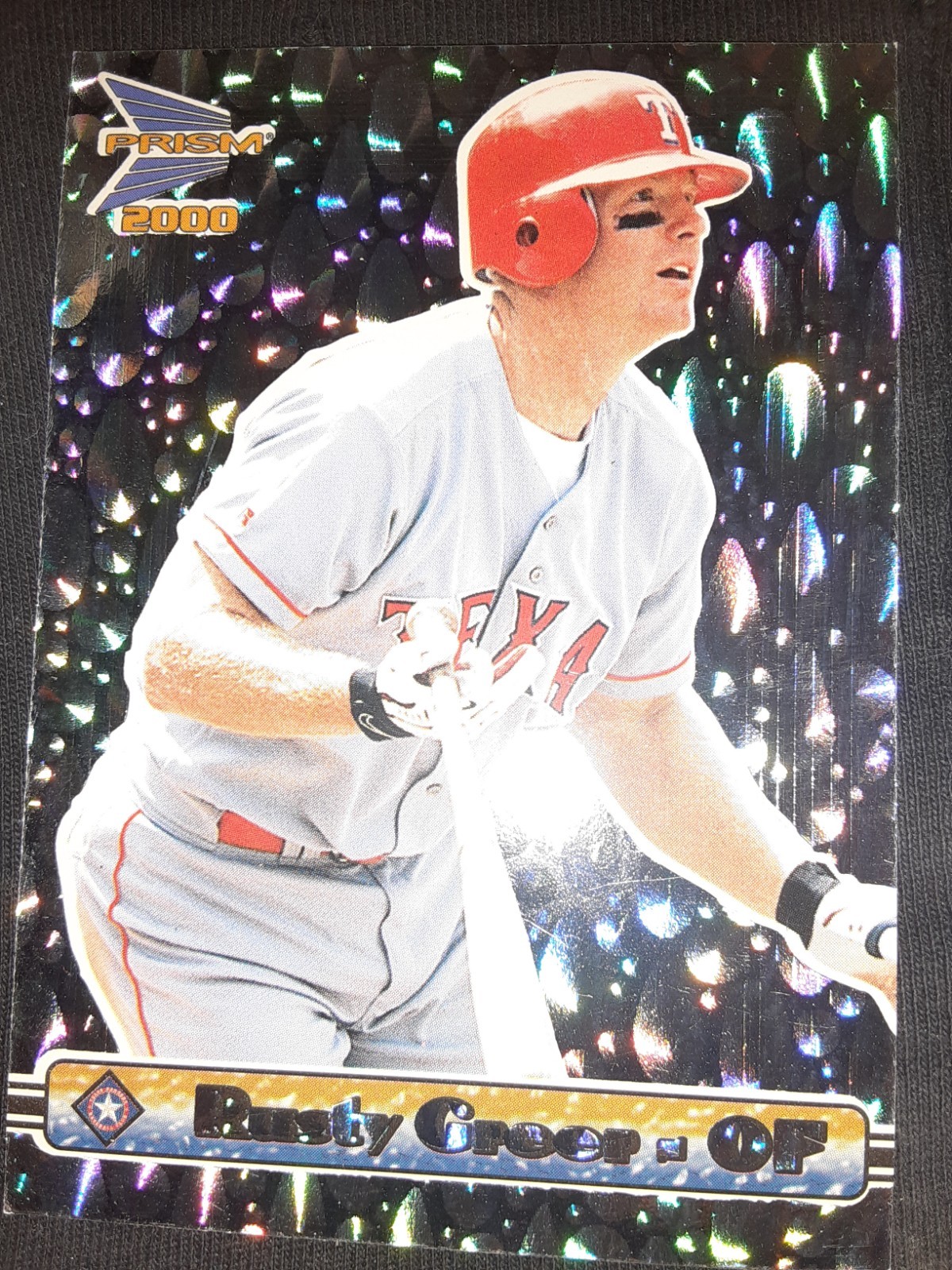 2000 Pacific Prism – Rusty Greer #141 Silver Drops print run /799