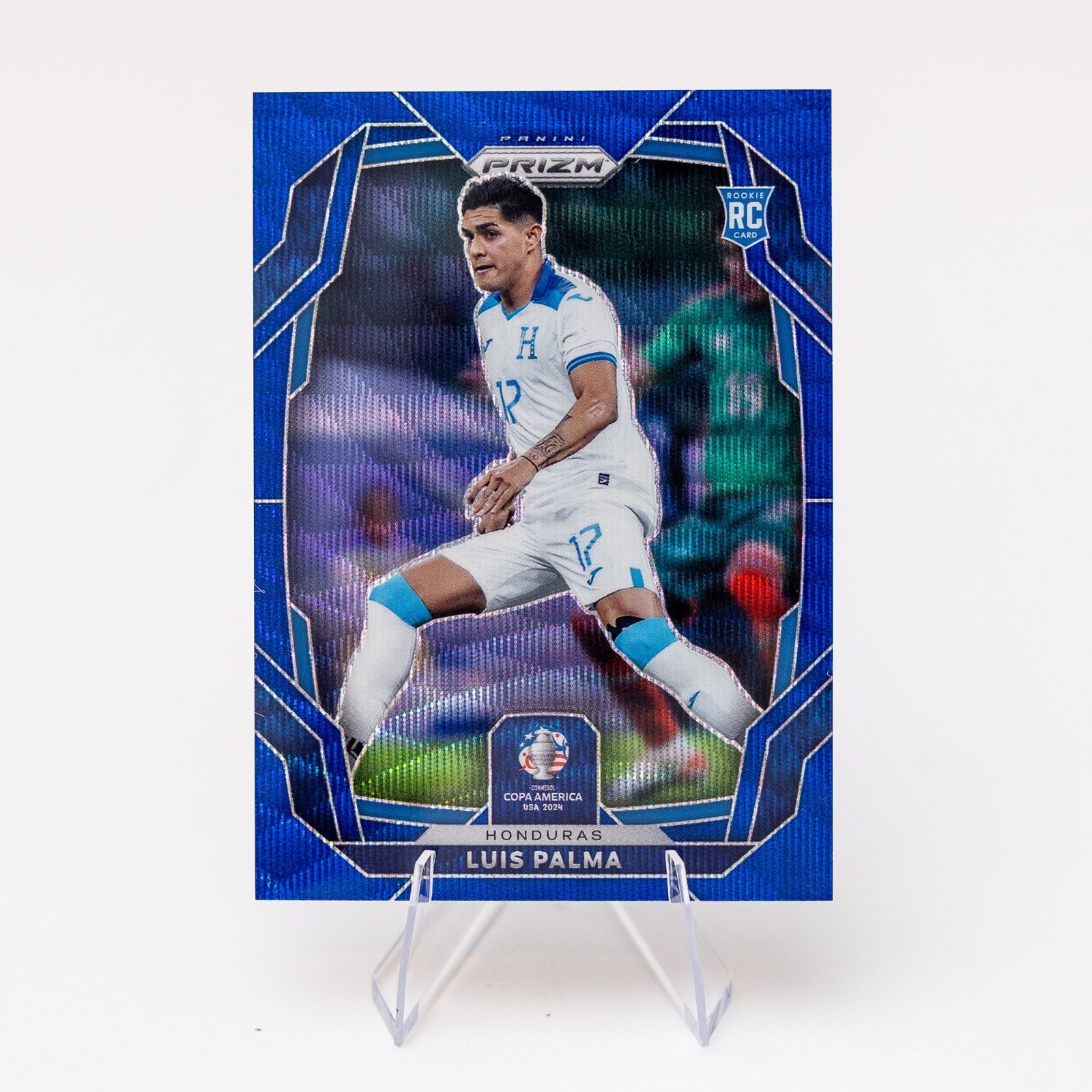 2024 Panini Prizm Copa America Luis Palma RC /199 Blue Wave Prizm #187 Honduras