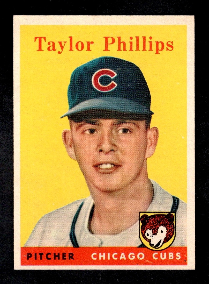 1958 Topps Baseball Card #159 Taylor Phillips Chicago Cubs NRMT