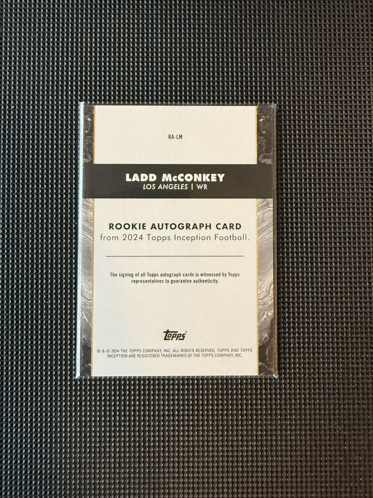 2024 Topps Inception Ladd McConkey Rookie Autographs Los Angeles Chargers RC