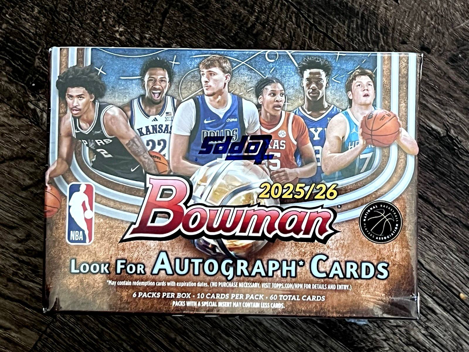 2025-26 Bowman Basketball Factory Sealed 60 Card Value Blaster Box