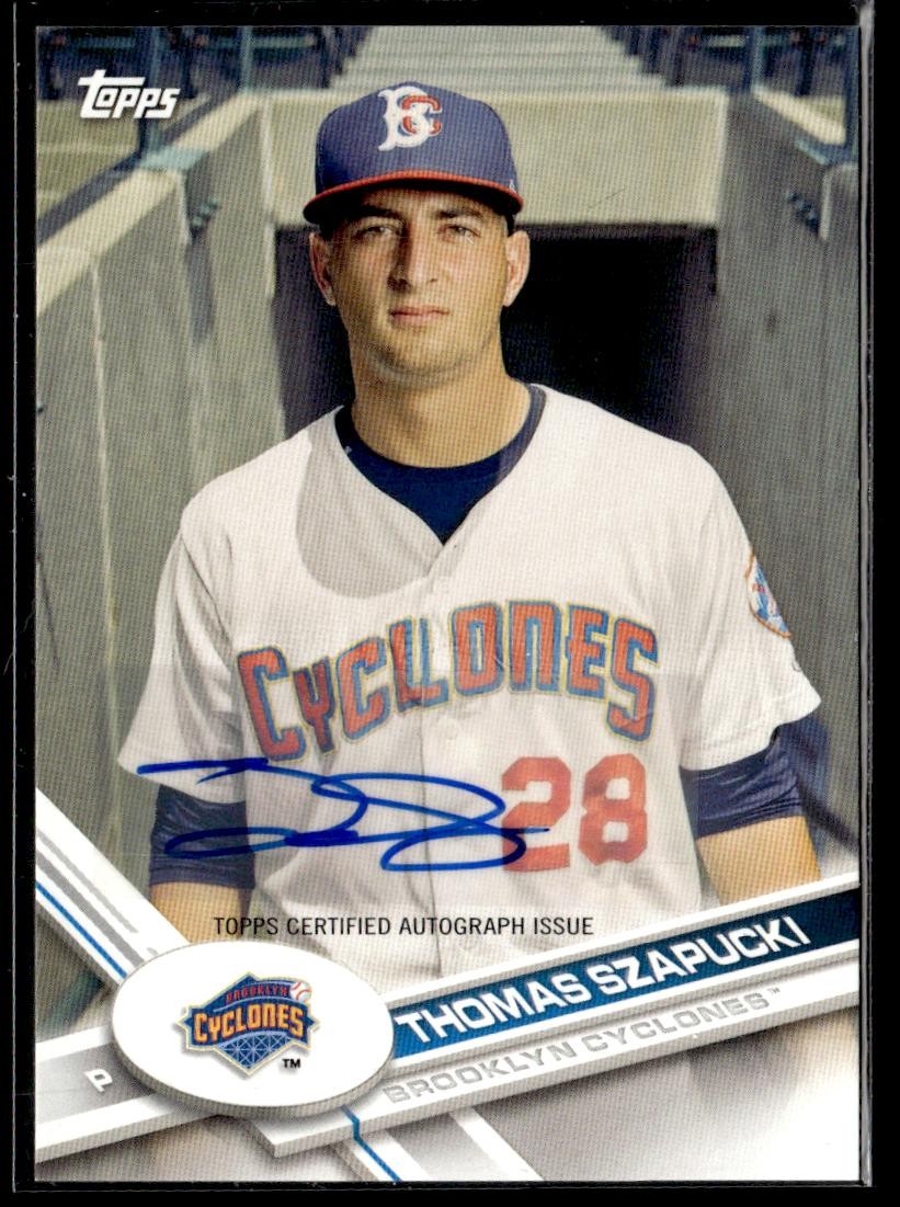 2017 Topps Pro Debut Thomas Szapucki Autographs HSC