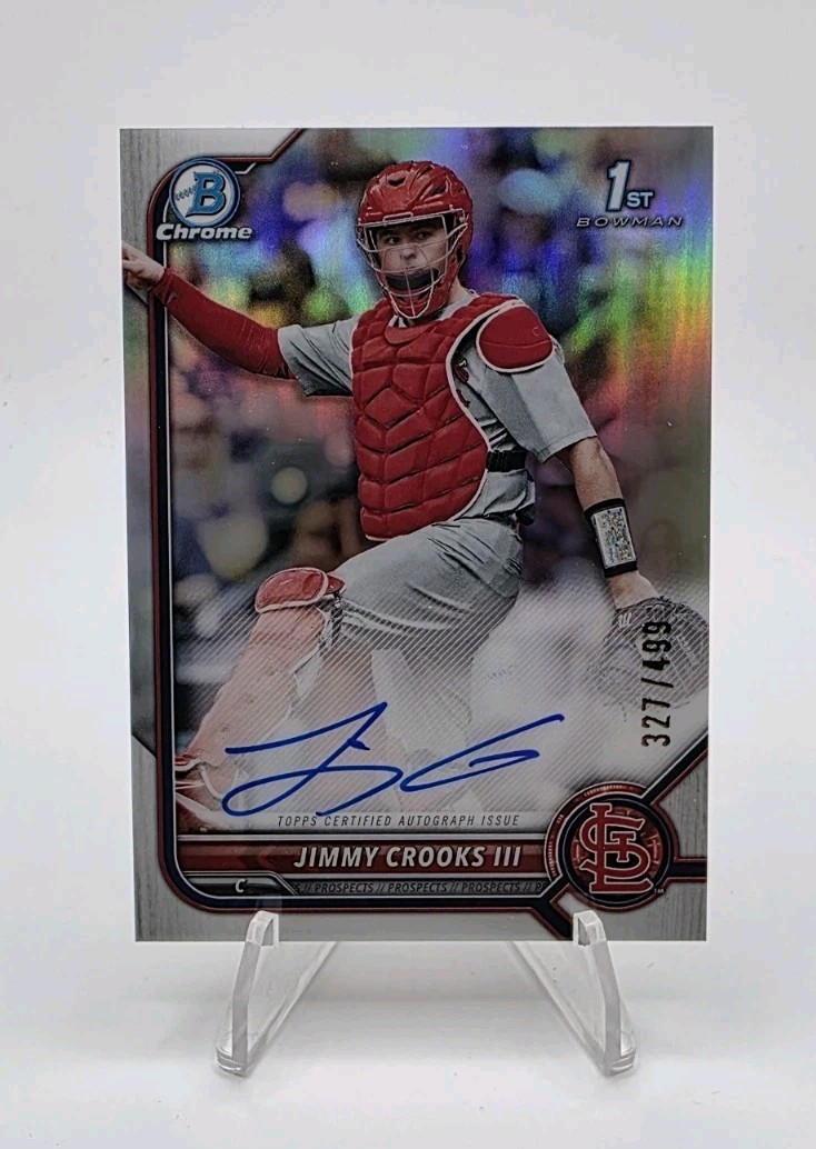 2022 Bowman Draft – Chrome Refractor Auto /499 Jimmy Crooks III #CDA-JCS