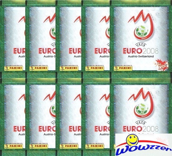 (10) 2008 Panini Euro Soccer Sealed Sticker Packs–50 Stickers! MODRIC RC YR