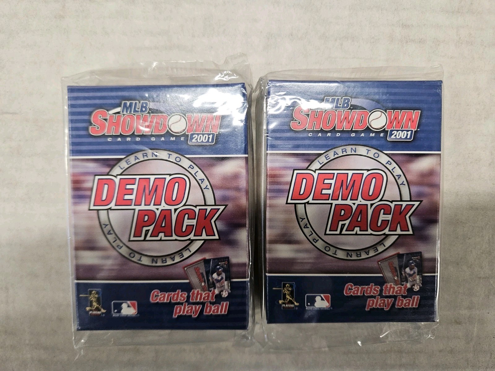 MLB Showdown 2001 Demo Pack Factory Sealed Promo Pack Lot of 2 WOC