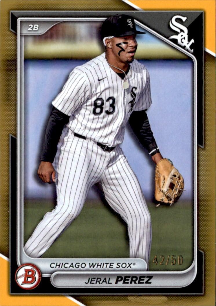 2024 Bowman Draft #BD-154 Jeral Perez Gold #/50