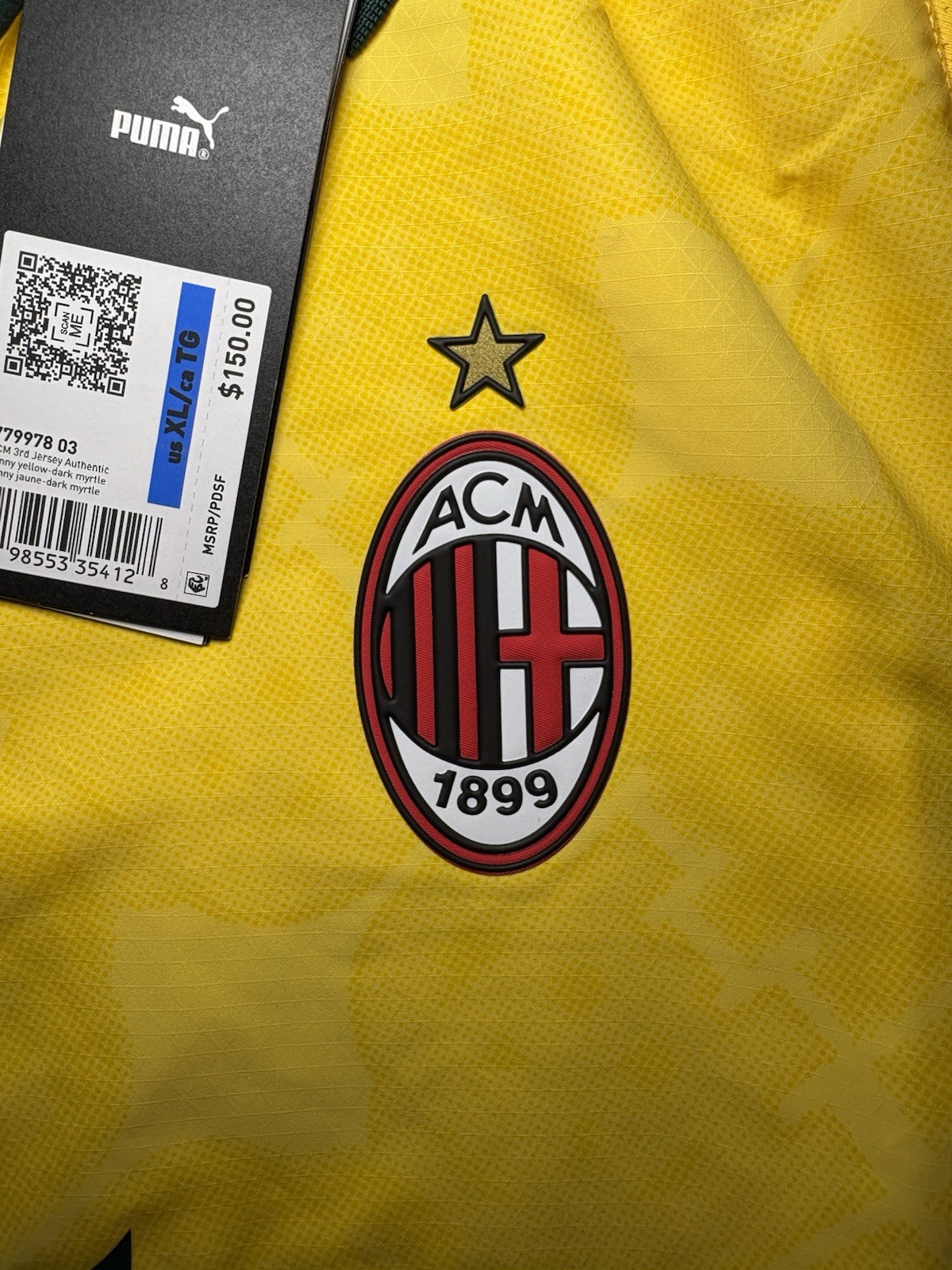 PUMA AC Milan 25/26 Third Jersey Authentic NWT Men’s Size XL
