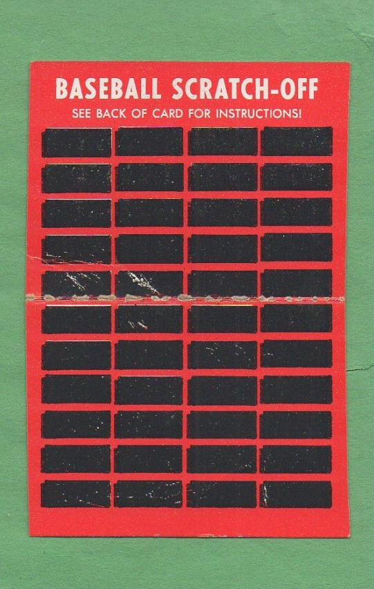 1971 Topps Baseball Set MEL STOTTLEMYRE SCRATCH OFF Card – UNSCRATCHED – RED