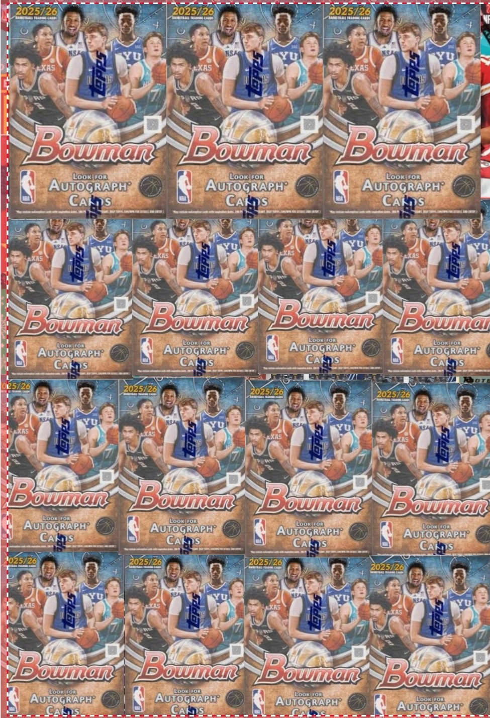 NBA FINALS SPECIAL 2025-26 BOWMAN Basketball (4 HOBBY BOX BREAK)