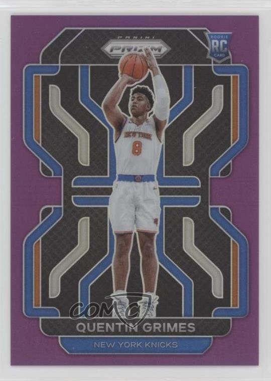 2021-22 Panini Prizm Purple Prizm 21/99 Quentin Grimes #285 Rookie RC 5l1